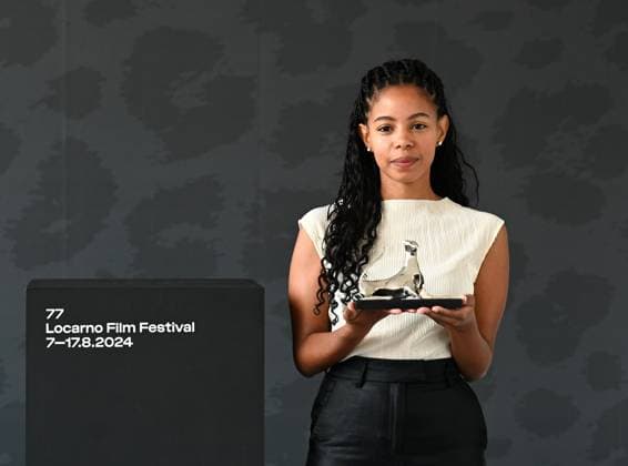 Locarno: Locarno,Switzerland Locarno Film Festival 2024 Award Ceremony photocall Locarno Film Festival 2024 Hanami film by Denise Fernandes director Pardo Argento Award In the photo:Denise Fernandes director Pardo Argento Award Locarno  - ZUMAp169 20240817_zea_p169_122 Copyright: xNickxZonnax