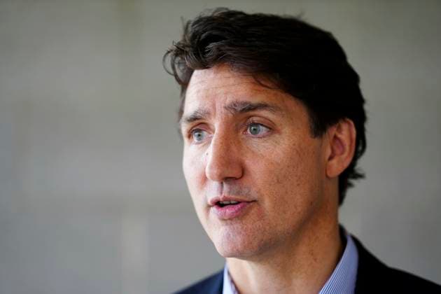 August 21, 2024, Gatineau, Quebec, Canada: Prime Minister Justin Trudeau delivers a statement on the potential rail strike following an event in Gatineau, Que., on Wednesday, Aug. 21, 2024. Gatineau Canada  - ZUMAc35_ 20240821_zaf_c35_007 Copyright: xSeanxKilpatrickx