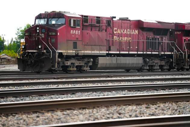 August 22, 2024, Smiths Falls, Ontario, Canada: Trains sit idle at a Canadian Pacific Kansas City (CPKC) rail yard in Smiths Falls, Ont., on Thursday, Aug. 22, 2024. In the culmination of months of increasingly bitter negotiations, Canadian National Railway Co. and Canadian Pacific Kansas City Ltd. locked out 9,300 engineers, conductors and yard workers after the parties failed to agree on a new contract before the midnight deadline. Smiths Falls Canada - ZUMAc35_ 20240822_zaf_c35_031 Copyright: xSeanxKilpatrickx