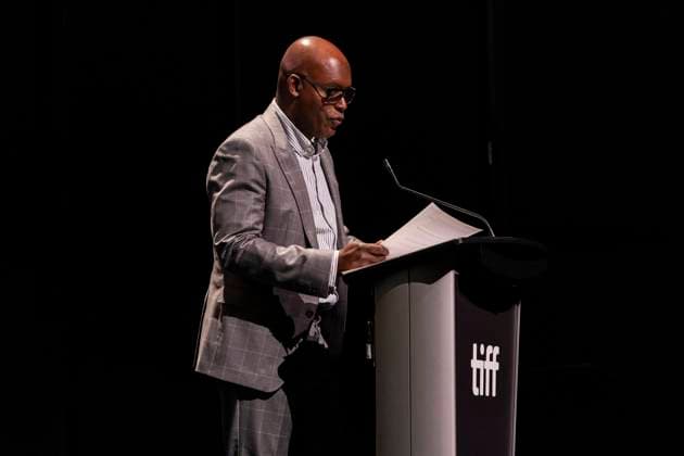 August 22, 2024, Toronto, On, Canada: TIFF CEO Cameron Bailey speaks at the 2024 TIFF press conference and festival kickoff in Toronto, Thursday, Aug. 22, 2024. Toronto Canada  - ZUMAc35_ 20240822_zaf_c35_103 Copyright: xPaigexTaylorxWhitex