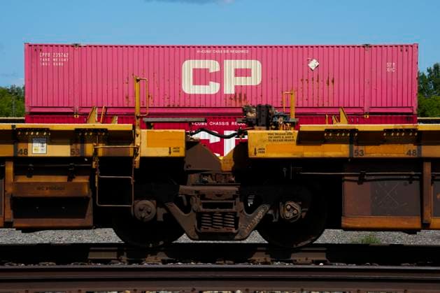 August 22, 2024, Smiths Falls, Ontario, Canada: Trains sit idle at a Canadian Pacific Kansas City (CPKC) rail yard in Smiths Falls, Ont., on Thursday, Aug. 22, 2024. In the culmination of months of increasingly bitter negotiations, Canadian National Railway Co. and Canadian Pacific Kansas City Ltd. locked out 9,300 engineers, conductors and yard workers after the parties failed to agree on a new contract before the midnight deadline. Smiths Falls Canada - ZUMAc35_ 20240822_zaf_c35_172 Copyright: xSeanxKilpatrickx