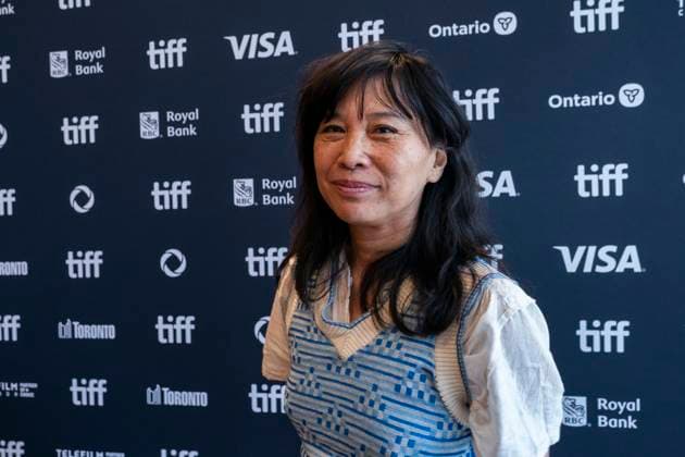 August 22, 2024, Toronto, On, Canada: Director Sook-Yin Lee of the film Paying For It, speaks to media at the 2024 TIFF press conference and festival kickoff in Toronto, Thursday, Aug. 22, 2024. Toronto Canada  - ZUMAc35_ 20240822_zaf_c35_245 Copyright: xPaigexTaylorxWhitex