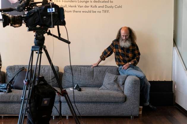 August 22, 2024, Toronto, On, Canada: Chester Brown, the author of Paying For It, sits at the 2024 TIFF press conference and festival kickoff in Toronto, Thursday, Aug. 22, 2024. Toronto Canada  - ZUMAc35_ 20240822_zaf_c35_247 Copyright: xPaigexTaylorxWhitex