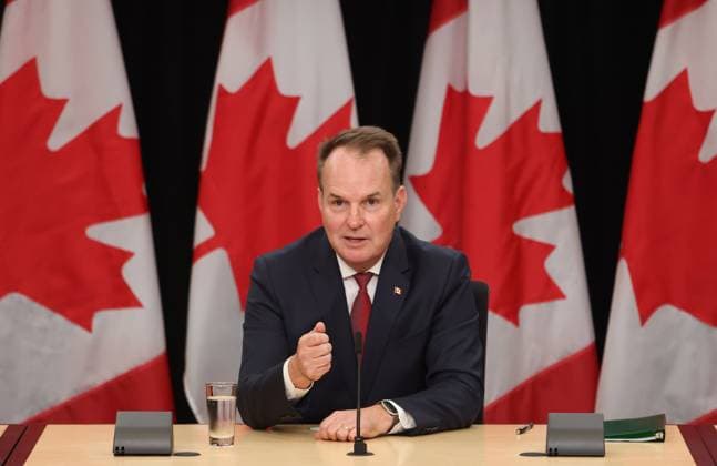 August 22, 2024, Ottawa, On, Canada: Labour Minister Steven MacKinnon speaks at a press conference about the rail labour disputes between the Teamsters Canada Rail Conference, Canadian Pacific Kansas City and Canadian National Railway, in Ottawa on Thursday, Aug. 22, 2024. Ottawa Canada  - ZUMAc35_ 20240822_zaf_c35_255 Copyright: xPatrickxDoylex
