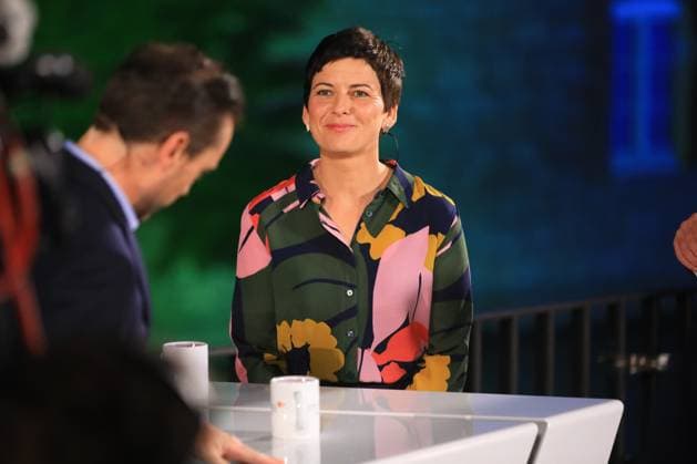 ZDF Morgenmagazin Live zur Thüringer Landtagswahl Erfurt, 23.08..2024 Melanie Haack beim ZDF Morgenmagazin zur Landtagswahl Live aus Erfurt Foto: Matthias Gränzdörfer Thüringen Germany *** ZDF Morgenmagazin Live for the Thuringian state election Erfurt, 23 08 2024 Melanie Haack at ZDF Morgenmagazin for the state election Live from Erfurt Photo Matthias Gränzdörfer Thuringia Germany Copyright: xMatthiasxGränzdörferx