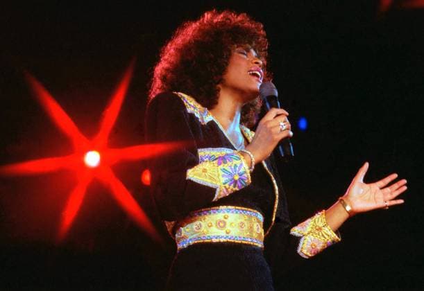Whitney Houston in Copenhagen - 1993 Copyright: x FAMOUSx 41070261