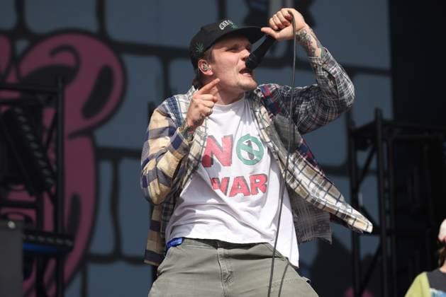 Entertainment Themen der Woche KW34 Entertainment Bilder des Tages Neck Deep perform at Leeds Festival 2024 Ben Barlow of rock band Neck Deep performs at Leeds Festival 2024, Bramham Park Leeds, 24th August 2024, Credit:Mike Gray Avalon  Copyright: xMikexGrayx xAvalonx 0901211141