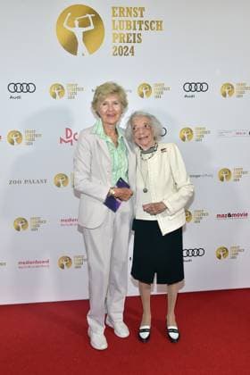 Presentation of the Ernst Lubitsch Prize 2024 Friede Springer, Margot Friedlaender Arrival, for the presentation of the Ernst Lubitsch Prize 2024 during a matinee at the Berlin ZOO PALAST in Berlin, on 25 08 2024 Photopress Mueller