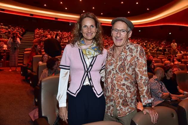 Presentation of the Ernst Lubitsch Prize 2024 Dani Levy with wife Sabine lidl Arrival, for the presentation of the Ernst Lubitsch Prize 2024 during a matinee at the Berlin ZOO PALAST in Berlin, on 25 08 2024 Photopress Mueller