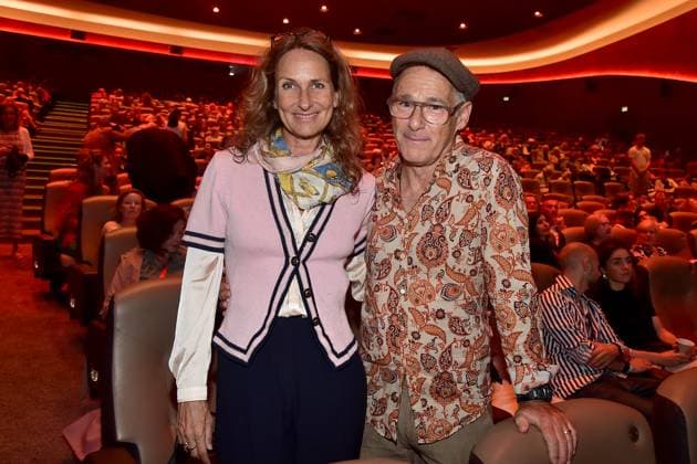 Presentation of the Ernst Lubitsch Prize 2024 Dani Levy with wife Sabine lidl Arrival, for the presentation of the Ernst Lubitsch Prize 2024 during a matinee at the Berlin ZOO PALAST in Berlin, on 25 08 2024 Photopress Mueller