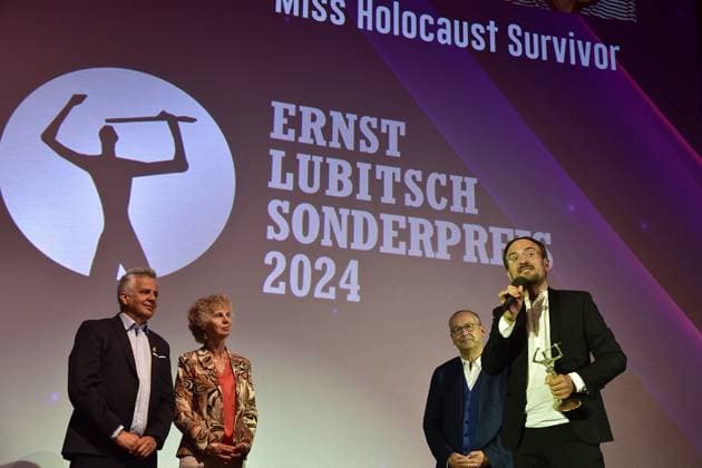 Presentation of the Ernst Lubitsch Prize 2024 Shimon Sabag, Yudit Setz, Radek SWegrzyn,Special Prize Winner, Director Arrival, for the presentation of the Ernst Lubitsch Prize 2024 during a matinee at the Berlin ZOO PALAST in Berlin, on 25 08 2024 Photopress Mueller