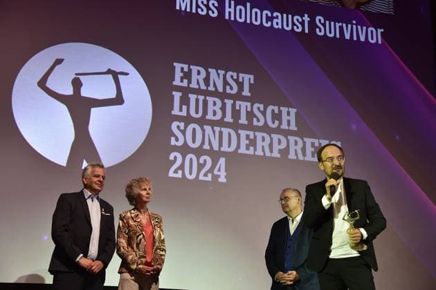 Presentation of the Ernst Lubitsch Prize 2024 Shimon Sabag, Yudit Setz, Radek SWegrzyn,Special Prize Winner, Director Arrival, for the presentation of the Ernst Lubitsch Prize 2024 during a matinee at the Berlin ZOO PALAST in Berlin, on 25 08 2024 Photopress Mueller