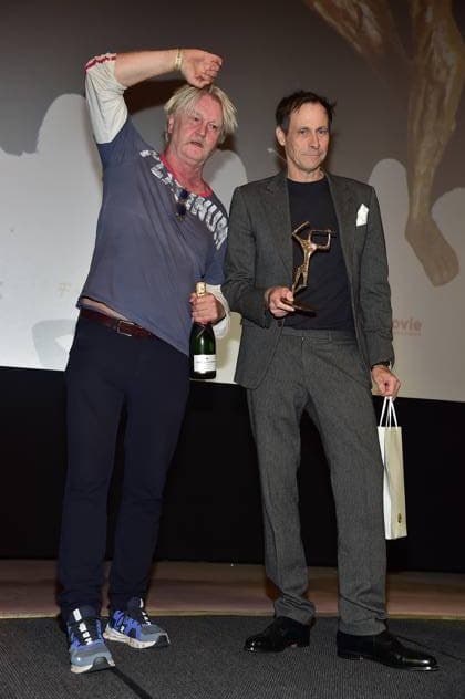 Presentation of the Ernst Lubitsch Award 2024 Detlef Buck, laudator, Marc Hosemann, award winner, Sopfie, Death and I Arrival, at the presentation of the Ernst Lubitsch Award 2024 during a matinee at the Berlin ZOO PALAST in Berlin, on 25 08 2024 Photopress Mueller