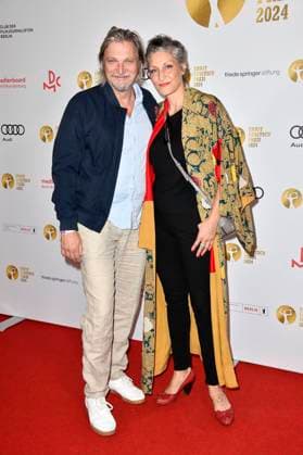 Stefan Jürgens with partner Boriana Rosenmüller at the 66 award ceremony of the Ernst Lubitsch Prize 2024 at the Zoo Palast Berlin, 25 08 2024 Foto:xN.xKubelkax xFuturexImagex lubitsch_preis2024_9850