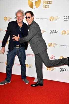 Leander Haußmann and Marc Hosemann at the 66 award ceremony of the Ernst Lubitsch Prize 2024 at the Zoo Palast Berlin, 25 08 2024 Foto:xN.xKubelkax xFuturexImagex lubitsch_preis2024_9894