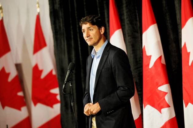 August 26, 2024, Halifax, Ns, Canada: Prime Minister Justin Trudeau speaks to media at the Federal ministers cabinet retreat in Halifax, Monday, Aug. 26, 2024. Halifax Canada  - ZUMAc35_ 20240826_zaf_c35_003 Copyright: xKellyxClarkx