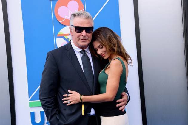 Entertainment Themen der Woche KW35 Bilder des Jahres 2024, Entertainment 08 August Entertainment Bilder des Tages US Open - Celebs on the red carpet - Day 1 Alec Baldwin and Hilaria Baldwin attend the opening night of the 2024 US Open in New York, NY on August 26, 2024. Photo by Charles Guerin ABACAPRESS.COM New York NY USA  Copyright: xGuerinxCharles ABACAx