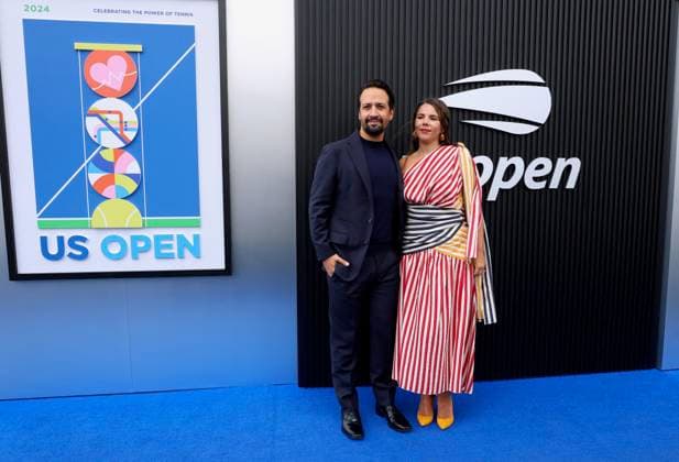 US Open - Celebs on the red carpet - Day 1 Lin-Manuel Miranda attends the opening night of the 2024 US Open in New York, NY on August 26, 2024. Photo by Charles Guerin ABACAPRESS.COM New York NY USA  Copyright: xGuerinxCharles ABACAx