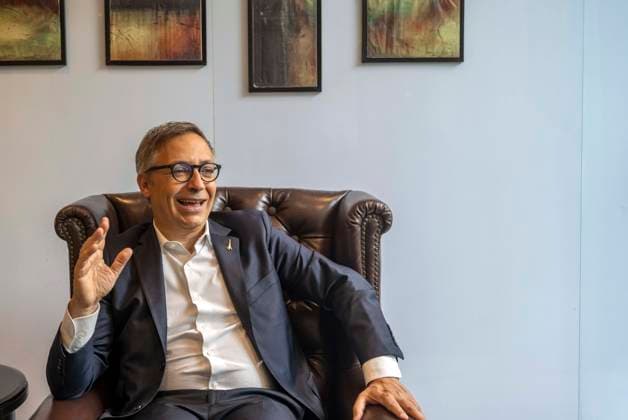MUMBAI, INDIA - AUGUST 27: Ceo of SETE, the Eiffel Tower Operating Company Patrick Branco Ruivo poses for the photos at BKC on August 27, 2024 in Mumbai, India. (Photo by Satish Bate Hindustan Times) Profile Of SETE CEO Patrick Branco Ruivo