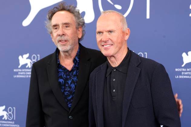 Tim Burton und Michael Keaton beim Photocall zum Kinofilm Beetlejuice Beetlejuice auf der Biennale di Venezia 2024 81. Internationale Filmfestspiele von Venedig im Palazzo del Casino. Venedig, 28.08.2024 *** Tim Burton and Michael Keaton at the photocall for the movie Beetlejuice Beetlejuice at the Biennale di Venezia 2024 81 Venice International Film Festival at the Palazzo del Casino Venice, 28 08 2024 Foto:xD.xBedrosianx xFuturexImagex beetlejuice_4887