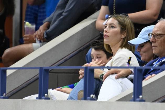 Celebrities at the US Open at the USTA Billie Jean King National Tennis Center Featuring: Jessica Biel with son Where: Queens, New York, United States When: 29 Aug 2024 Credit: Sophie Fritz startraksphoto.com EDITORIAL USE ONLY. NOT FOR USE BY NEWSPAPERS BASED IN THE UK. Copyright: xSOPHIExFRITZx instar54071772