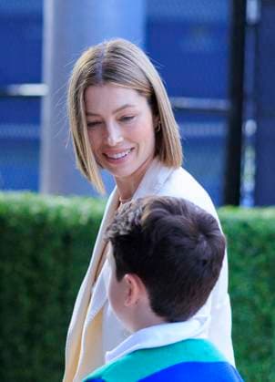 August 29, 2024, Flushing Meadows, New York, USA: Jessica Biel and son Silas arrive to Day 4 of the 2024 US Open held at the USTA Billie Jean King National Tennis Center on Thursday August 29, 2024 in the Flushing neighborhood of the Queens borough of New York City. JAVIER ROJAS PI Flushing Meadows USA - ZUMAp124 20240829_zaa_p124_212 Copyright: xJavierxRojasx