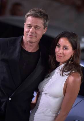 Brad Pitt and Ines de Ramon attend the premiere of Wolfs at the 81st Venice Film Festival in Venice, Italy on Sunday, September 1, 2024.  VEN202409016102 RoccoxSpaziani