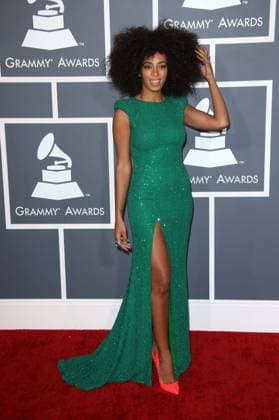 Solange Knowles at the 55th Grammy Awards held at the Los Angeles Convention Center in Hollywood - 10 February 2013 FAM47672 Copyright: x FAMOUSx aaazj354