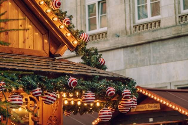 Traditional Christmas fair called in market square.Wroclaw Wroc?aw, Lower Silesian Voivodeship, Poland R_PJWUOI2408308D-1527560-01 EDITORIAL USE ONLY