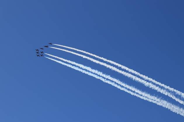 Kanada, Labour Day Parade in Kanada Canadian International Air Show, Toronto Canada The aerobatics flight demonstration team of the Royal Air Force, The Red Arrows, showcases their skills at the 75th Canadian International Air Show in Toronto, Canada, on September 2, 2024. Toronto Canada  Copyright: xArrushxChoprax originalFilename: chopra-notitle240902_npUwZ.jpg