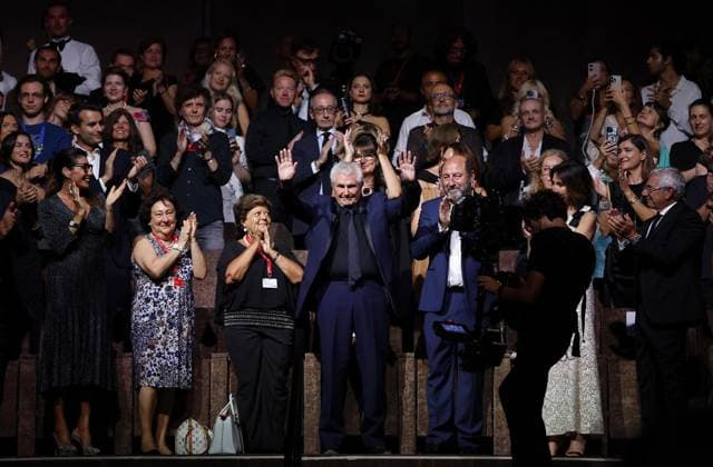 Filmfestspiele in Venedig, Cartier Glory to the Filmmaker Award, Claude Lelouch September 2, 2024, Venice: French film director Claude Lelouch gestures during the Cartier Glory to The Filmmaker Award ceremony before the screening of his movie Finalement (Finally) during the 81st Venice Film Festival in Venice, Italy, 02 September 2024. The movie is presented out of competition at the festival running from 28 August to 07 September 2024. ANSA FABIO FRUSTACI Venice  - ZUMAa110 20240902_zaf_a110_114 Copyright: xFabioxFrustacix