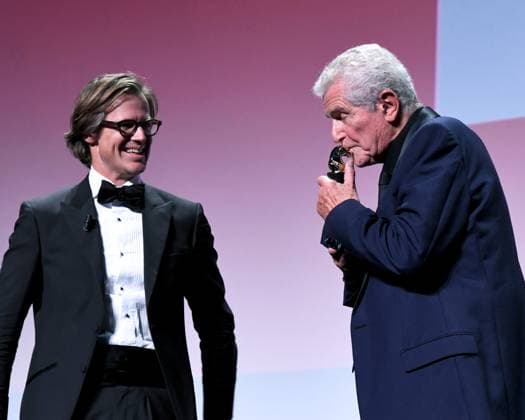 Filmfestspiele in Venedig, Cartier Glory to the Filmmaker Award, Claude Lelouch Venice, 81st Venice International Film Festival, Cartier Glory To The Filmmaker Award Ceremony. Pictured: Claude Lelouch, Rodolphe Ratzel  Copyright: xAlbertoxTerenghi PoolxPhotoxEvenx xPoolxPhotoxEventsx04x IPA_Agency_IPA49299702