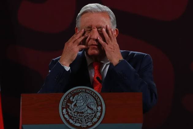 News Bilder des Tages Mexican President Andres Manuel Lopez Obrador, speaks about the approval of the reform of the judiciary as well as the minimization of the peso s fall against the dollar, during the briefing conference at the National Palace. Mexico City Mexico - ZUMAe321 20240904_zia_e321_001 Copyright: xCarlosxSantiagox