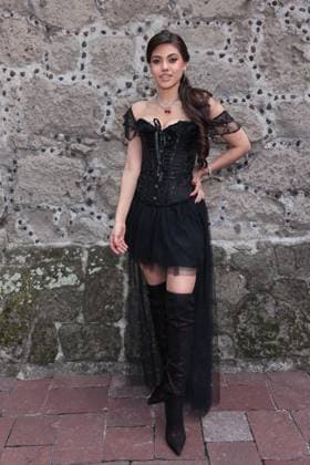 TV Horror Serie Reliquias Oscuras Photocall in Mexiko-Stadt September 4, 2024, Mexico City, Ciudad de Mexico, Mexico: Alessandra GooÂ±i Bucio attending the Pihotocall for the horror Tv series Ã¢â‚¬ËœReliquias OscurasÃ¢â‚¬â ¢ by Televisa Univision at Convento San Joaquin. on September 4, 2024 in Mexico City, Mexico. Mexico City Mexico - ZUMAe321 20240904_zea_e321_088 Copyright: xYamakxPerea xEyepixxGroupx