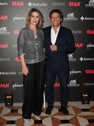 Venice, 81st Venice Film Festival 2024 -. Ciak Award. In the photo Margherita Buy and the Director Flavio Natalia  Copyright: xManuelexMangiarottix xipa-agencyx xPoolxPhotoxEventsx04x IPA_Agency_IPA49387150