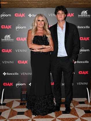 Venice, 81st Venice Film Festival 2024 -. Ciak Award. In the photo Tiziana Rocca and her son Vittorio  Copyright: xManuelexMangiarottix xipa-agencyx xPoolxPhotoxEventsx04x IPA_Agency_IPA49387533