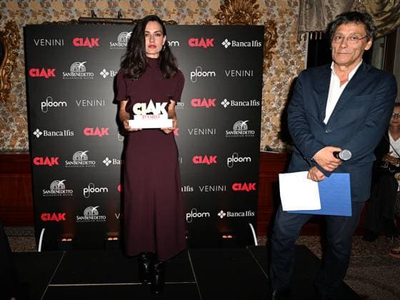 Venice, 81st Venice Film Festival 2024 -. Ciak Award. In the photo Selene Camarazza, Romana Maggiora Vergano with the Award and the Director Flavio Natalia  Copyright: xManuelexMangiarottix xipa-agencyx xPoolxPhotoxEventsx04x IPA_Agency_IPA49388100