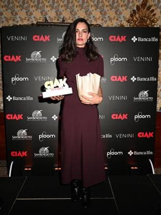 Venice, 81st Venice Film Festival 2024 -. Ciak Award. In the photo Selene Camarazza, Romana Maggiora Vergano with the Award and the Director Flavio Natalia  Copyright: xManuelexMangiarottix xipa-agencyx xPoolxPhotoxEventsx04x IPA_Agency_IPA49388101