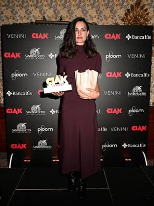 Venice, 81st Venice Film Festival 2024 -. Ciak Award. In the photo Selene Camarazza, Romana Maggiora Vergano with the Award and the Director Flavio Natalia  Copyright: xManuelexMangiarottix xipa-agencyx xPoolxPhotoxEventsx04x IPA_Agency_IPA49388106