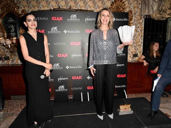 Venice, 81st Venice Film Festival 2024 -. Ciak Award. In the photo: Selena Caramazza and Margherita Buy  Copyright: xManuelexMangiarottix xipa-agencyx xPoolxPhotoxEventsx04x IPA_Agency_IPA49388189