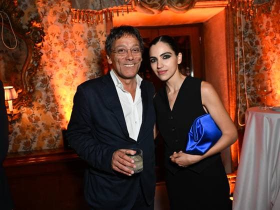 Venice, 81st Venice Film Festival 2024 -. Ciak Award. In the photo Director Flavio Natalia and Selene Camarazza  Copyright: xManuelexMangiarottix xipa-agencyx xPoolxPhotoxEventsx04x IPA_Agency_IPA49388233