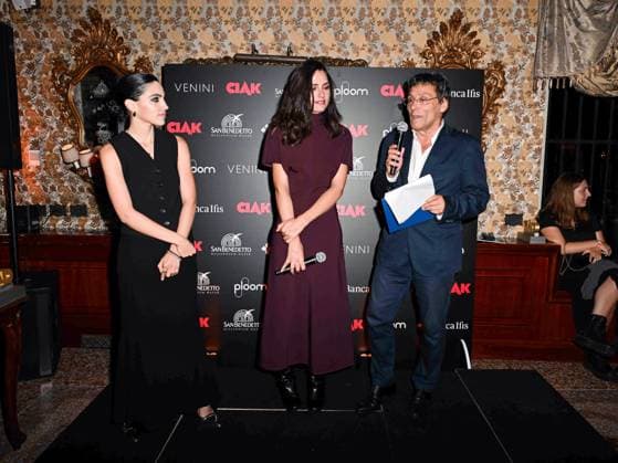 Venice, 81st Venice Film Festival 2024 -. Ciak Award. In the photo: Selene Caramazza, Romana Maggiore Vergano, Flavio Natalia  Copyright: xManuelexMangiarottix xipa-agencyx xPoolxPhotoxEventsx04x IPA_Agency_IPA49388427