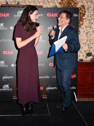 Venice, 81st Venice Film Festival 2024 -. Ciak Award. In the photo: Selene Caramazza, Romana Maggiore Vergano, Flavio Natalia  Copyright: xManuelexMangiarottix xipa-agencyx xPoolxPhotoxEventsx04x IPA_Agency_IPA49388472