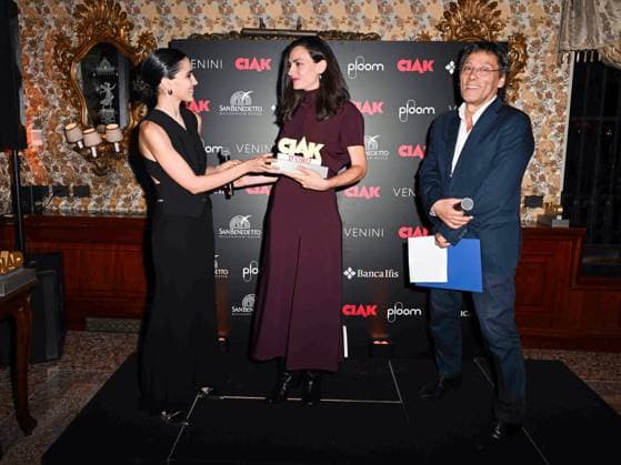 Venice, 81st Venice Film Festival 2024 -. Ciak Award. In the photo: Selene Caramazza, Romana Maggiore Vergano, Flavio Natalia  Copyright: xManuelexMangiarottix xipa-agencyx xPoolxPhotoxEventsx04x IPA_Agency_IPA49388484