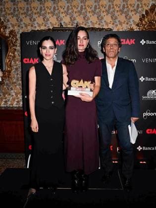 Venice, 81st Venice Film Festival 2024 -. Ciak Award. In the photo: Selene Caramazza, Romana Maggiore Vergano, Flavio Natalia  Copyright: xManuelexMangiarottix xipa-agencyx xPoolxPhotoxEventsx04x IPA_Agency_IPA49388511