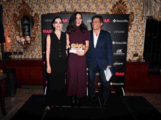 Venice, 81st Venice Film Festival 2024 -. Ciak Award. In the photo: Selene Caramazza, Romana Maggiore Vergano, Flavio Natalia  Copyright: xManuelexMangiarottix xipa-agencyx xPoolxPhotoxEventsx04x IPA_Agency_IPA49388523