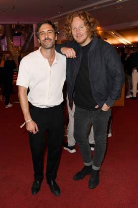 Max Giesinger and Michael Schulte at the presentation of the 15 German Radio Award 2024 at the Musical Theater Neue Flora Hamburg, 05 09 2024 Foto:xC.xNiehausx xFuturexImagex radiopreis_4907