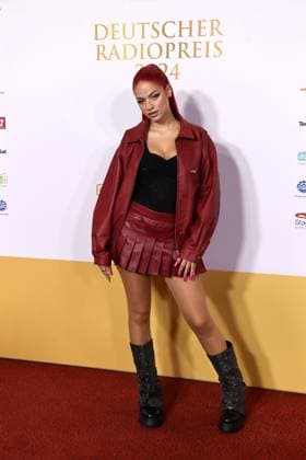 badmomzjay bürgerlich Josy Napieray at the presentation of the German Radio Award on 05 09 2024 at the Stage Theater Neue Flora in Hamburg