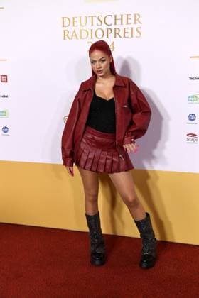 badmomzjay bürgerlich Josy Napieray at the presentation of the German Radio Award on 05 09 2024 at the Stage Theater Neue Flora in Hamburg