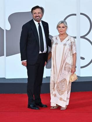 Filmfestspiele in Venedig, Nuovo IMAIE Award - Roter Teppich Venice, 81st Venice Film Festival 2024 - Tenth evening. Nuovo IMAIE Award In the photo: Silvia Verdone, Christian De Sica  Copyright: xSimonexComix xipa-agency.netx xPoolxPhotoxEventsx04x IPA_Agency_IPA49408670